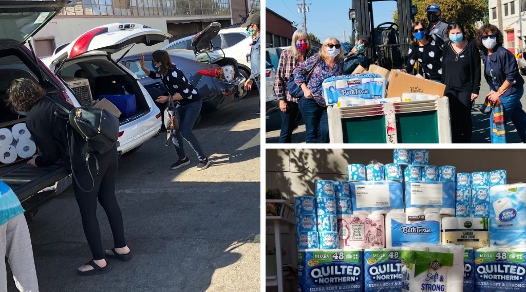 NCJW Sacramento delivers toilet paper to Loaves and Fishes