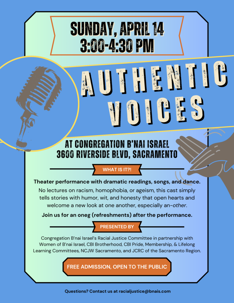Flyer for Authentic Voices