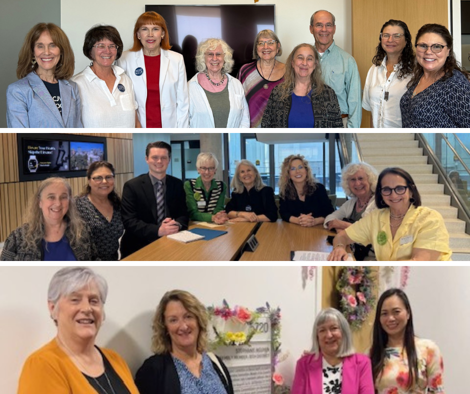 Photo collage of NCJW Sacramento members who participated in Lobby Day.